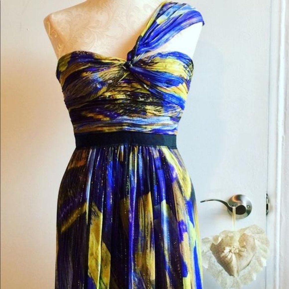 NWOT BCBGMaxAzria silk maxi dress